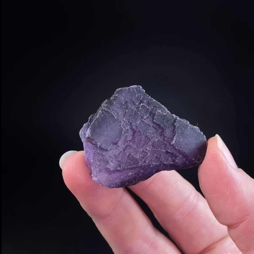 Deep Purple Fluorite Specimen