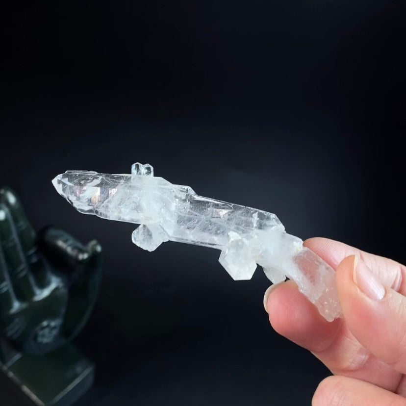 Faden Quartz Crystal Cluster with Natural Bend