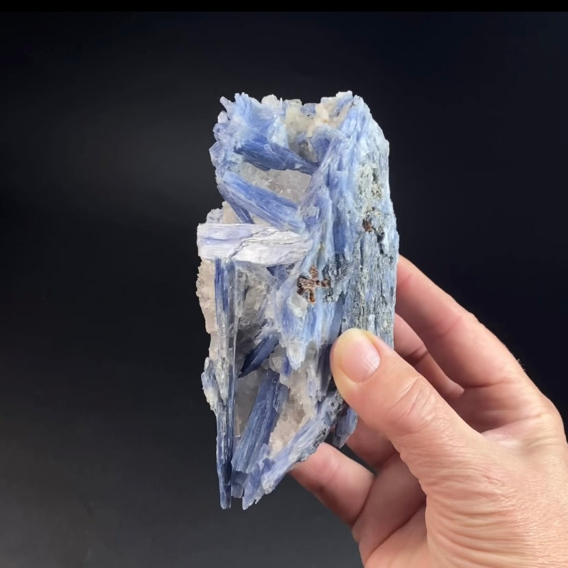 Blue Kyanite and Quartz Specimen from Minas Gerais, Brazil