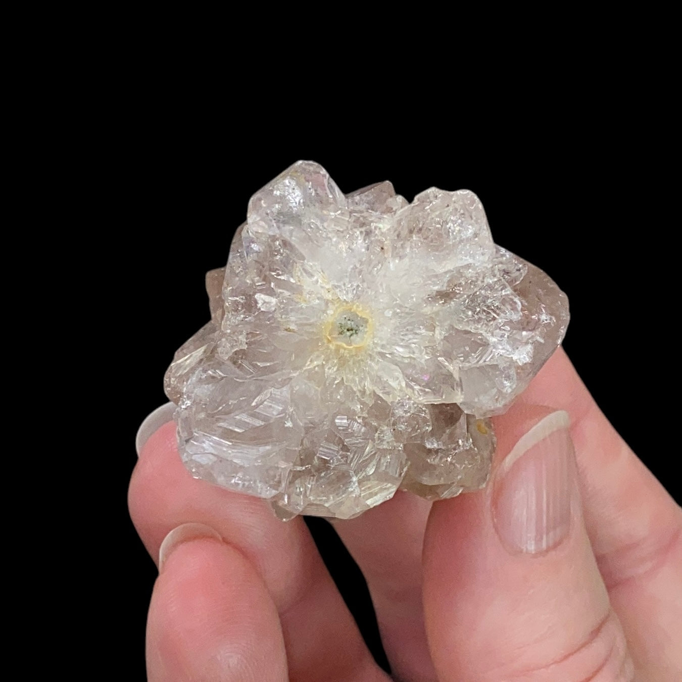 Smoky Quartz Flower Cluster, India