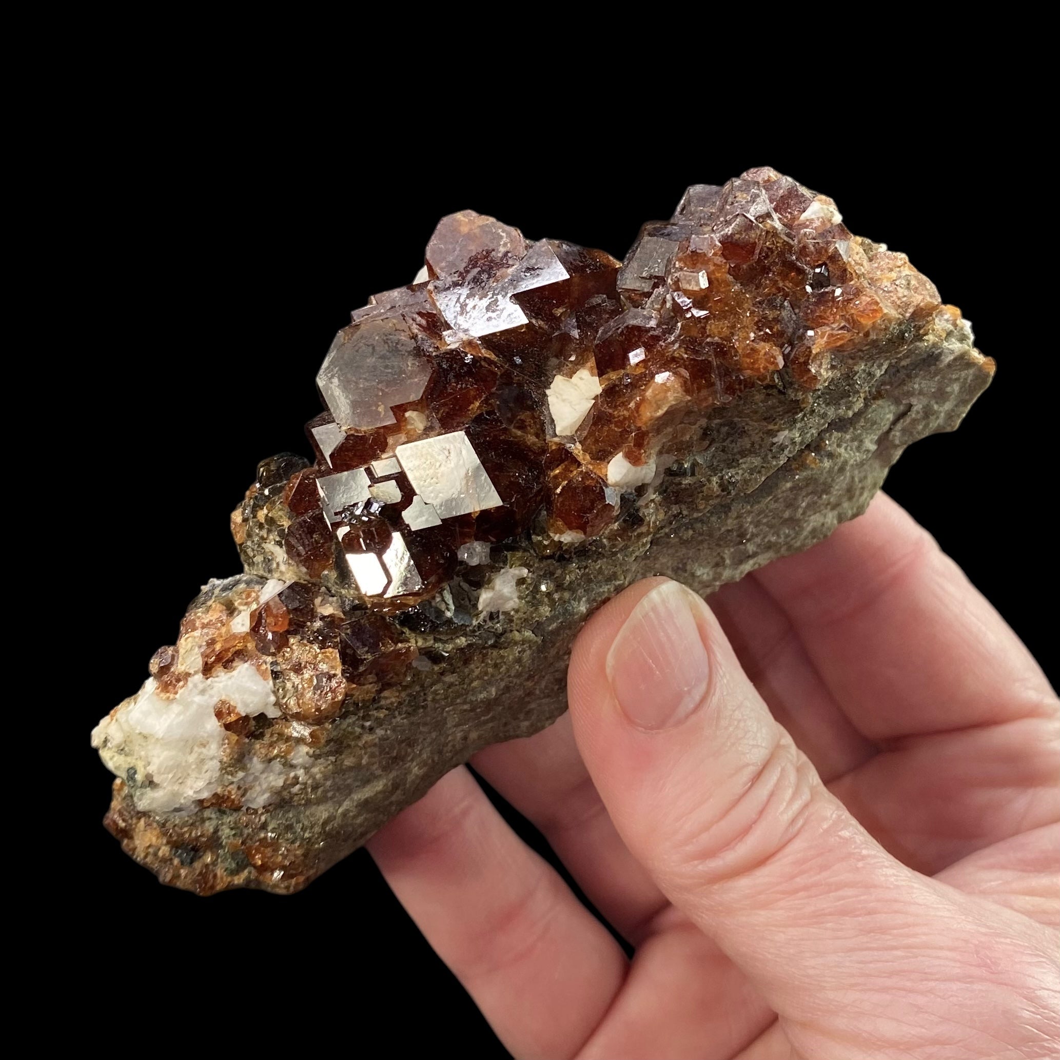 Garnets on Metamorphic Matrix from Afghanistan