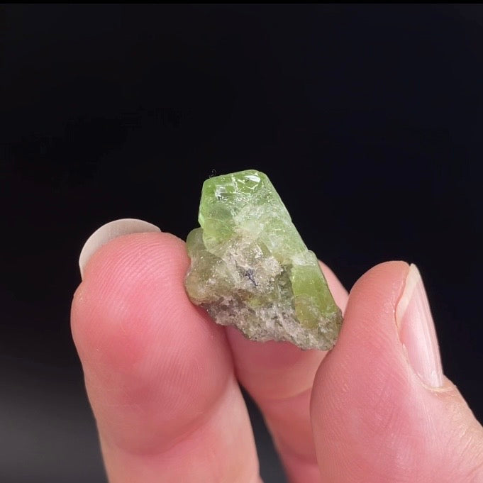 Terminated Peridot Crystal from Kohistan, Pakistan