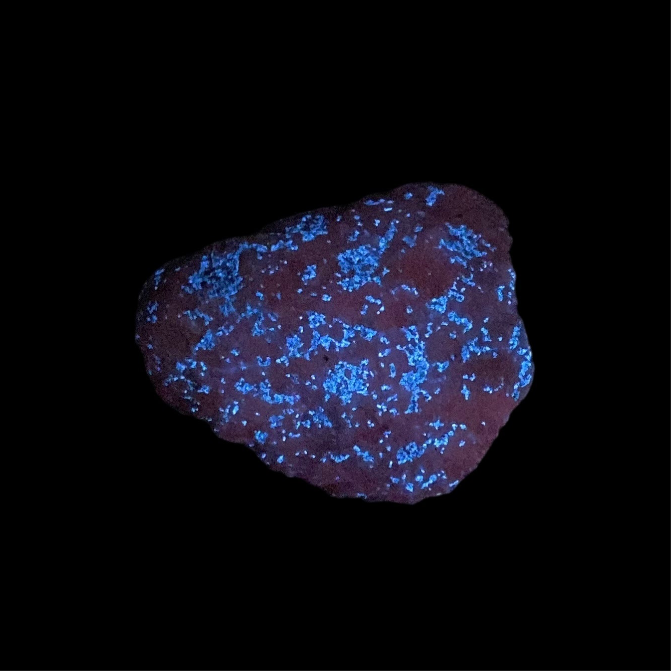 Fluorescent Hydrozincite with Calcite, Long Lake Zinc Mine, Ontario, Canada