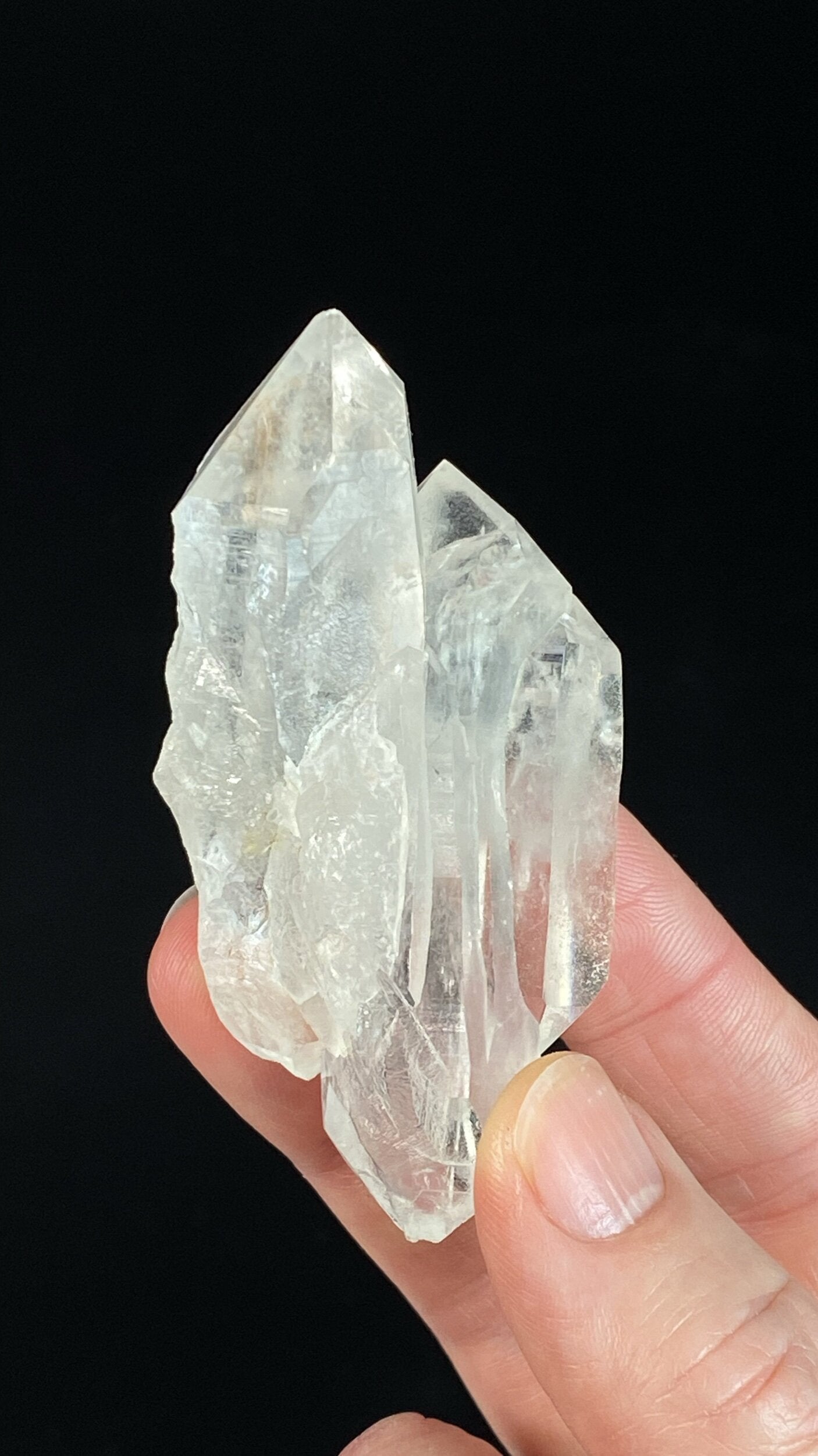 Doubly Terminated Himalayan Quartz Crystal Cluster