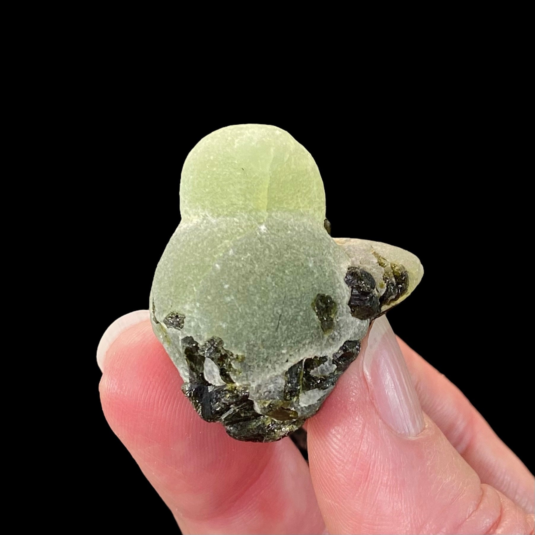 Botryoidal Prehnite Specimen with Epidote, Kayes Region, Mali