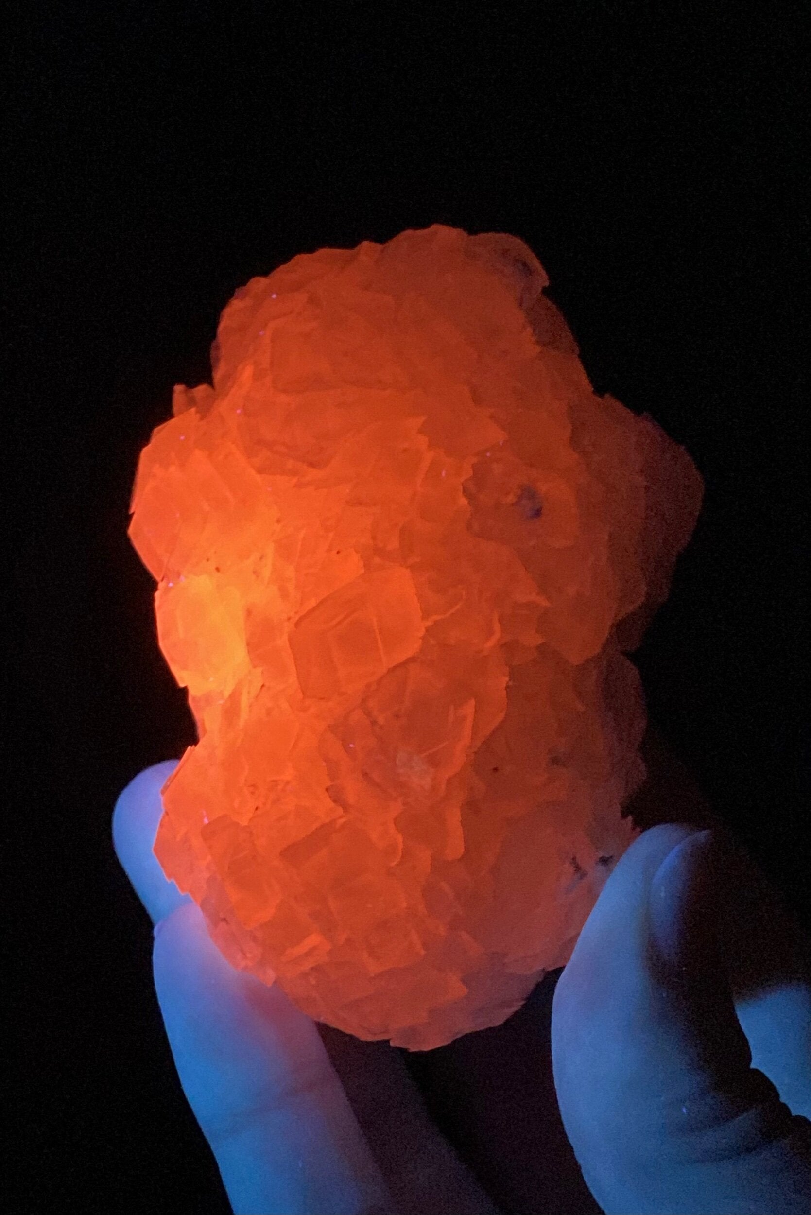 Fluorescent Calcite Specimen