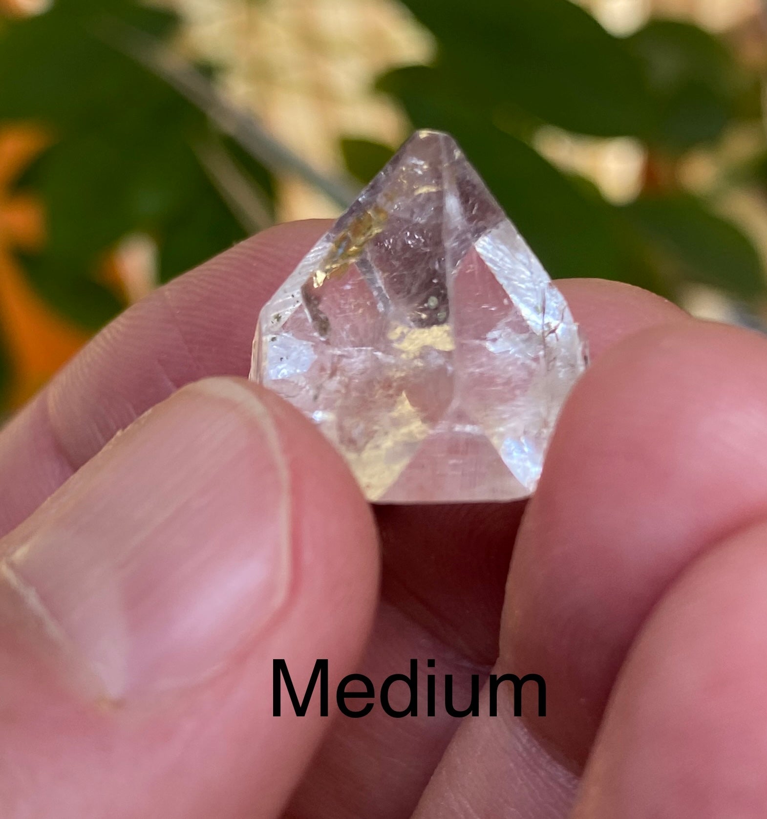 ONE Clear Apophyllite Crystal Point - Brilliant Luster! Four Sizes Available