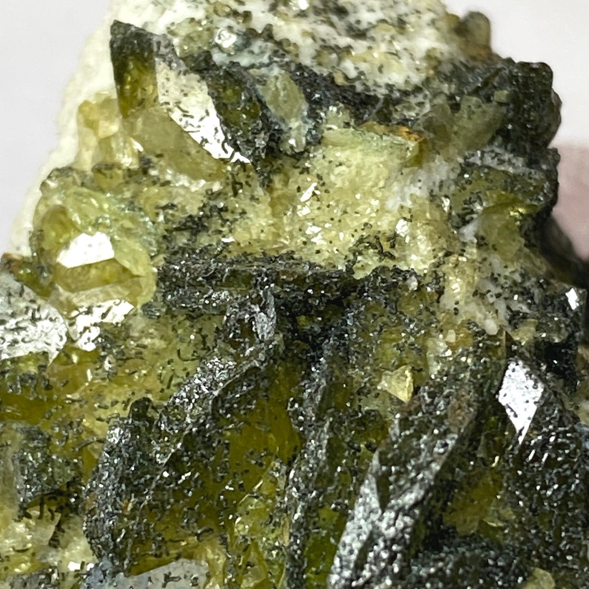 Sphene (Titanite) Dozens of Twinned with Clinochlore on Feldspar, Shigar Valley Pakistan