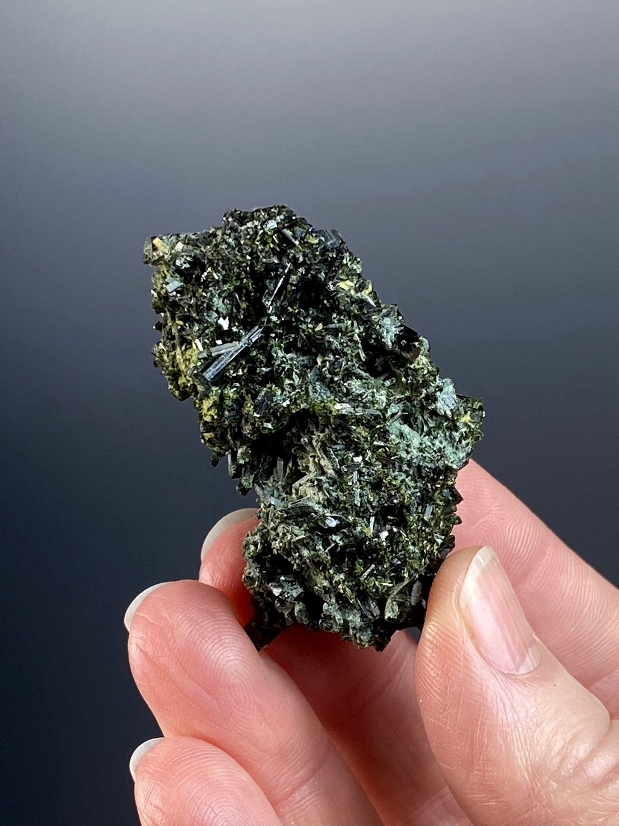 Deep Green Epidote Crystal Cluster, Balochistan, Pakistan