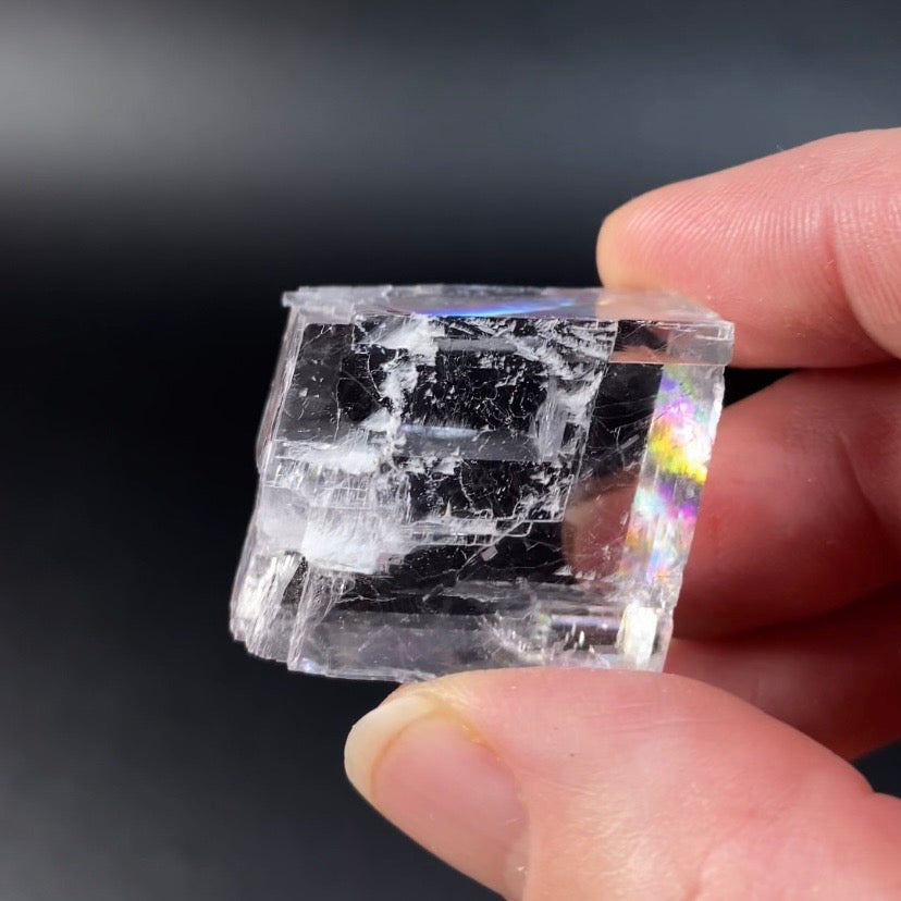 Rainbow Optical Calcite Specimen from Madagascar