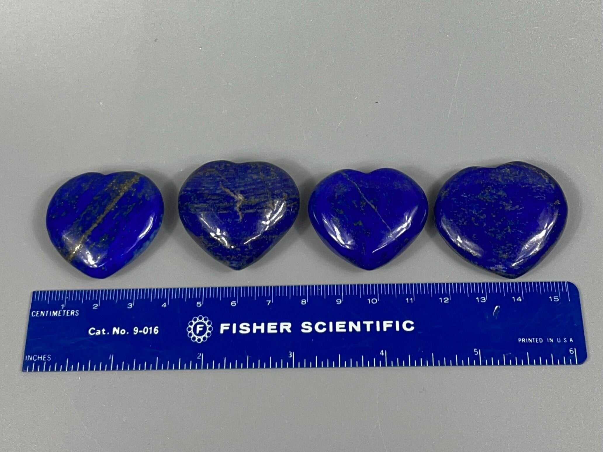 ONE Lapis & Pyrite Polished Heart