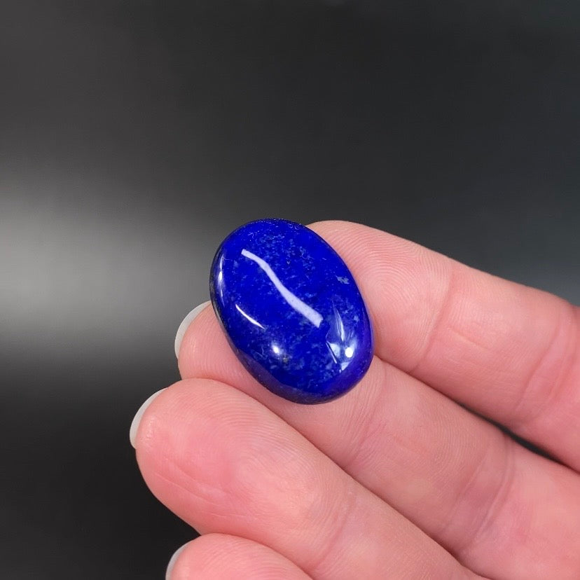 Lapis Lazuli Cabochon with Pyrite