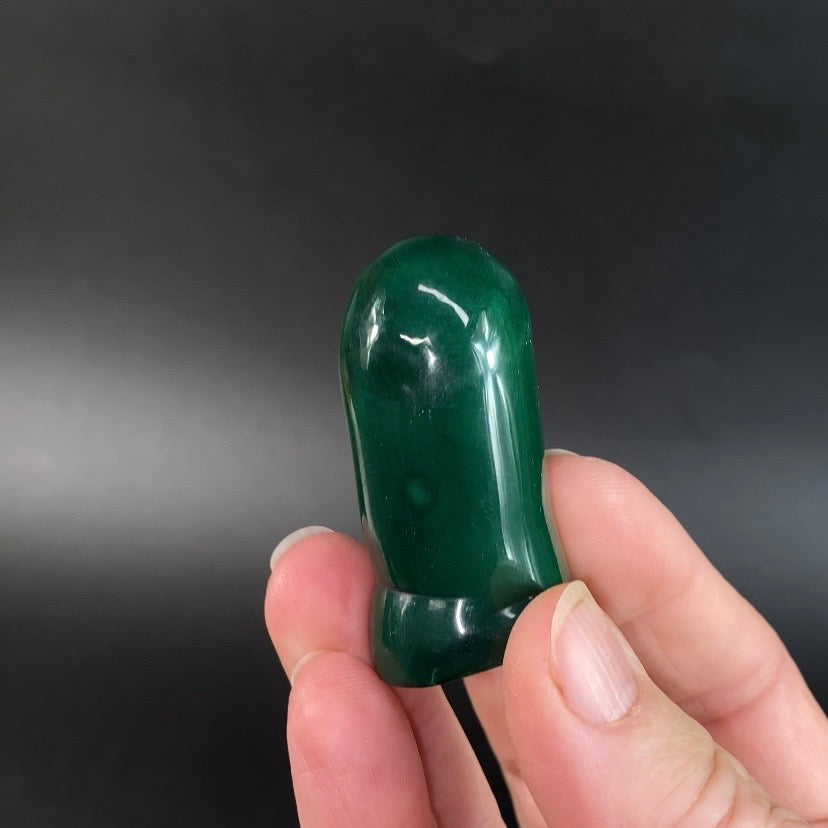 Malachite Polished Stalactite, Kolwezi, DR Congo
