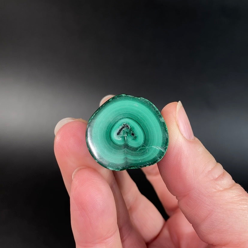 Malachite Polished Stalactite, Kolwezi, DR Congo