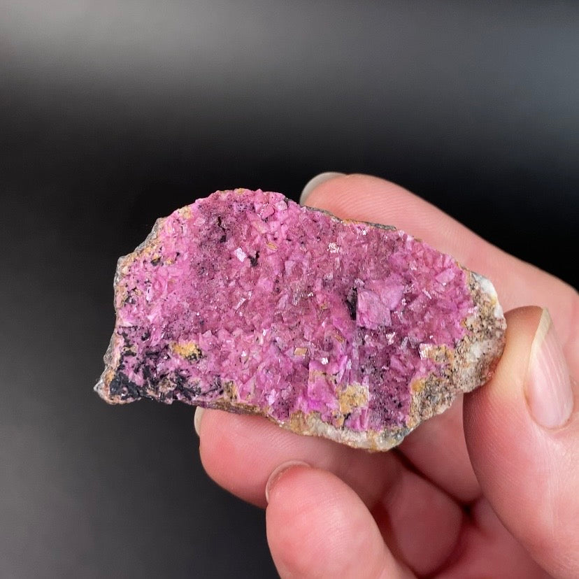 Pink Cobaltan Dolomite Crystals on Matrix