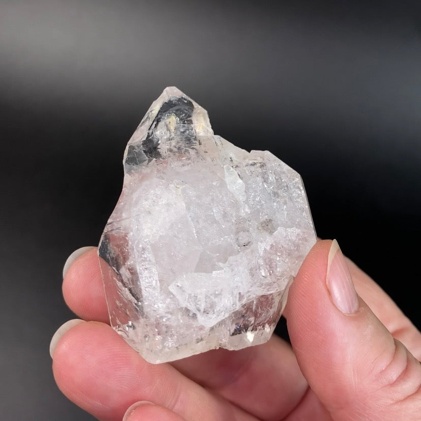 Double Terminated Tabular Clear Quartz Crystal