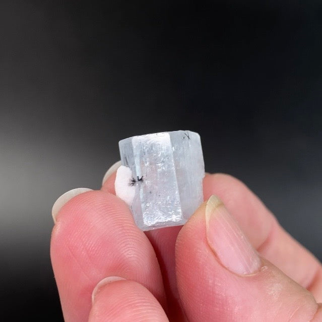 Terminated Aquamarine Crystal with Feldspar Shigar Valley, Pakistan
