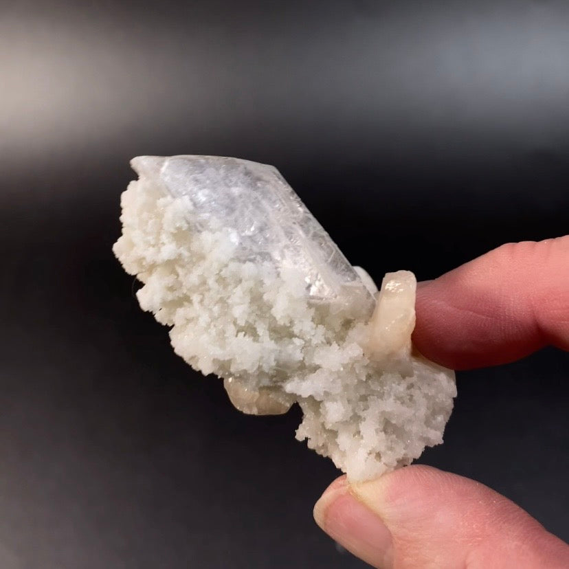 Heulandite Crystal with Stilbite & Chalcedony, Jalgaon, Maharashtra, India