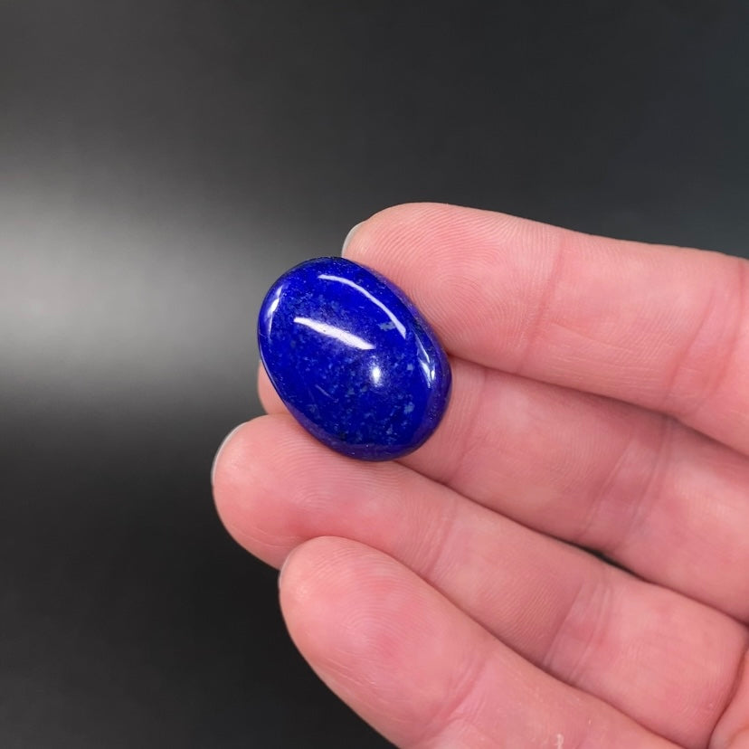 Lapis Lazuli Cabochon with Pyrite