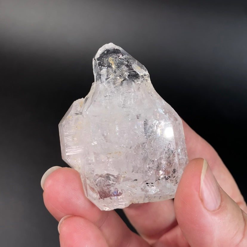 Double Terminated Tabular Clear Quartz Crystal
