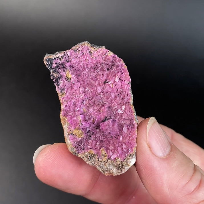 Pink Cobaltan Dolomite Crystals on Matrix