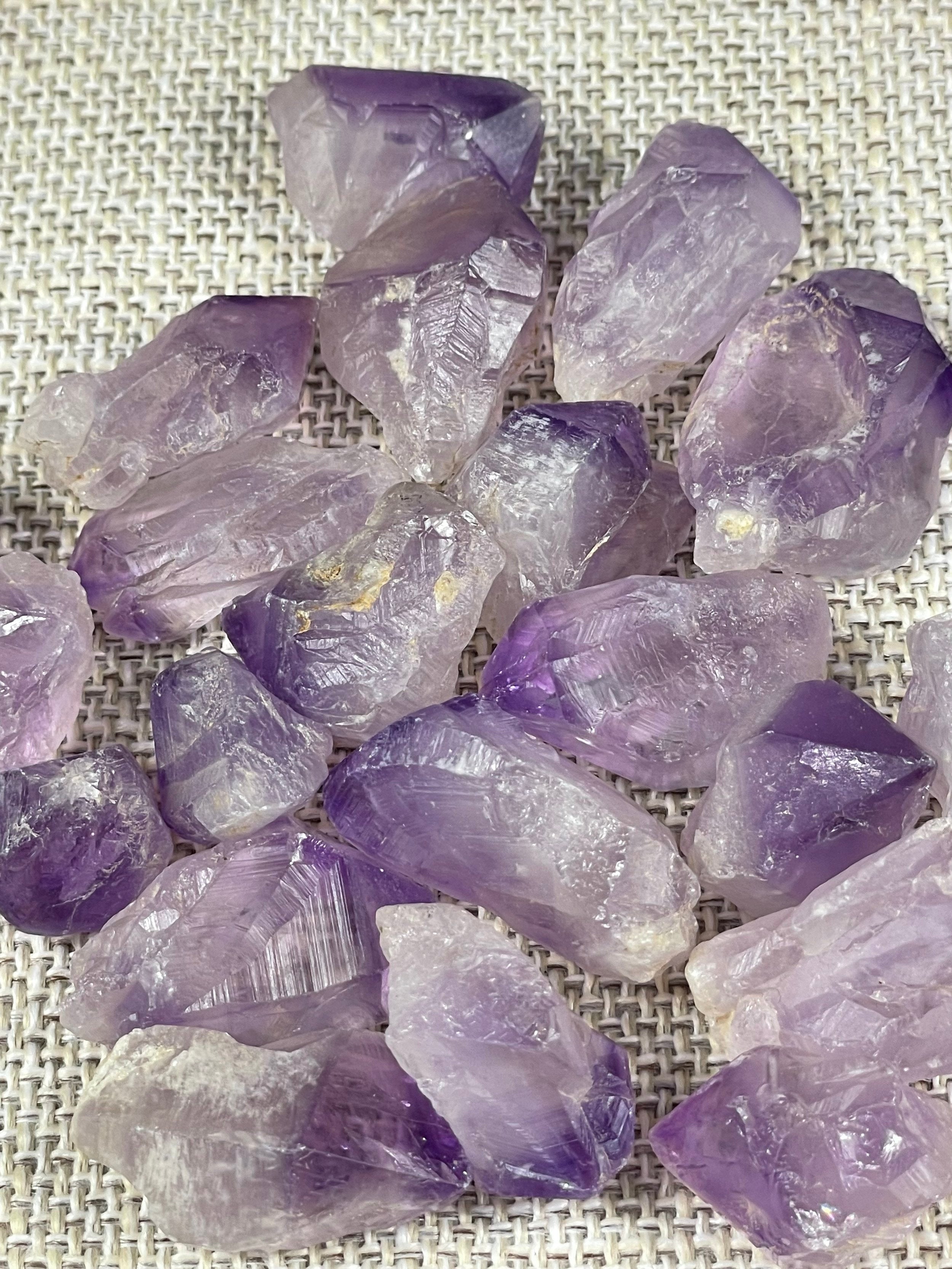 One Purple Amethyst Quartz Crystal Point