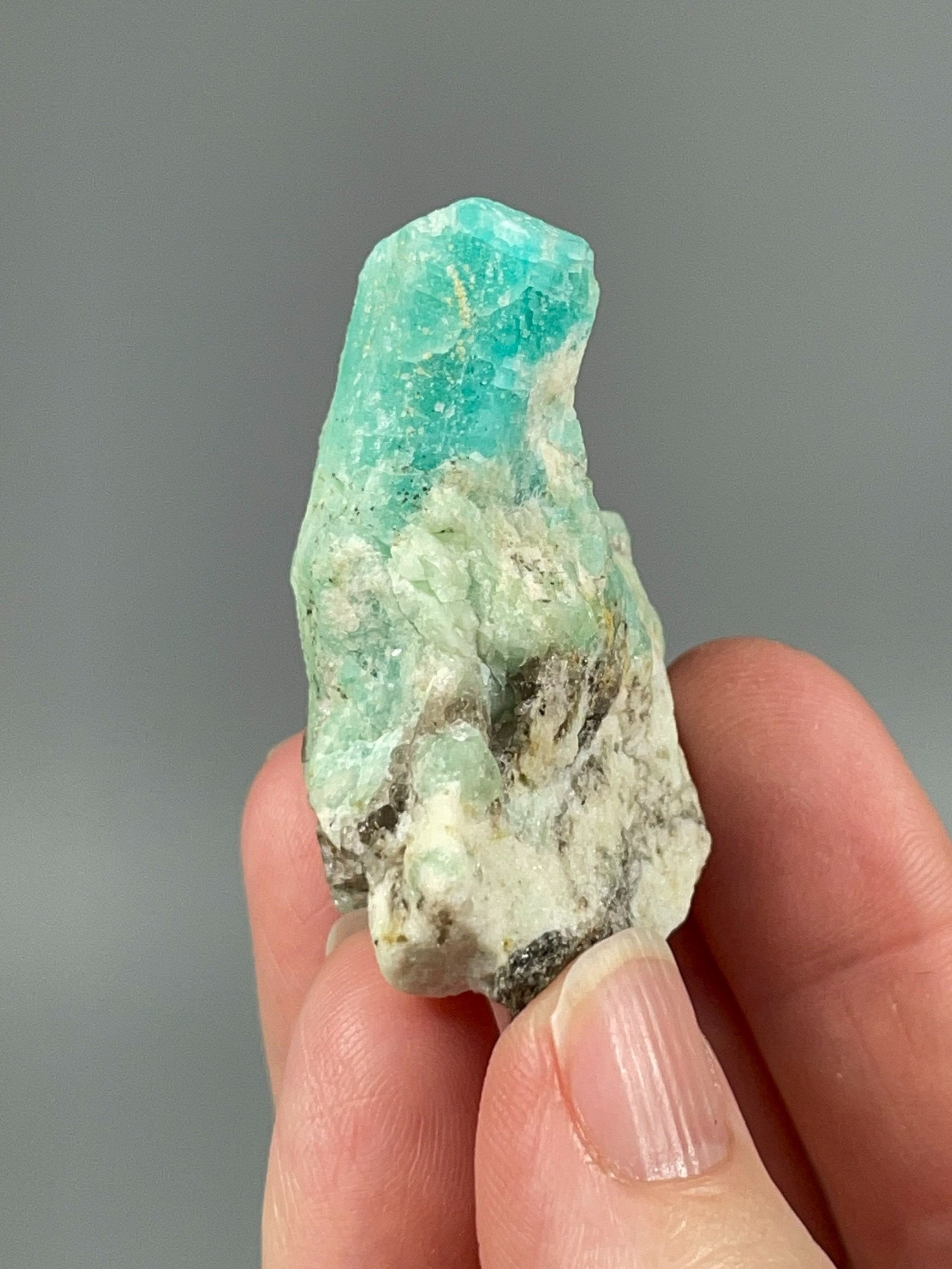 Amazonite Specimen with Smoky Quartz