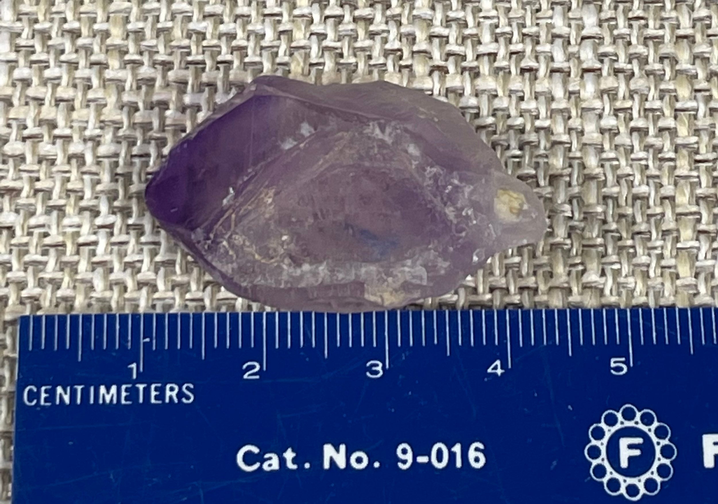 One Purple Amethyst Quartz Crystal Point