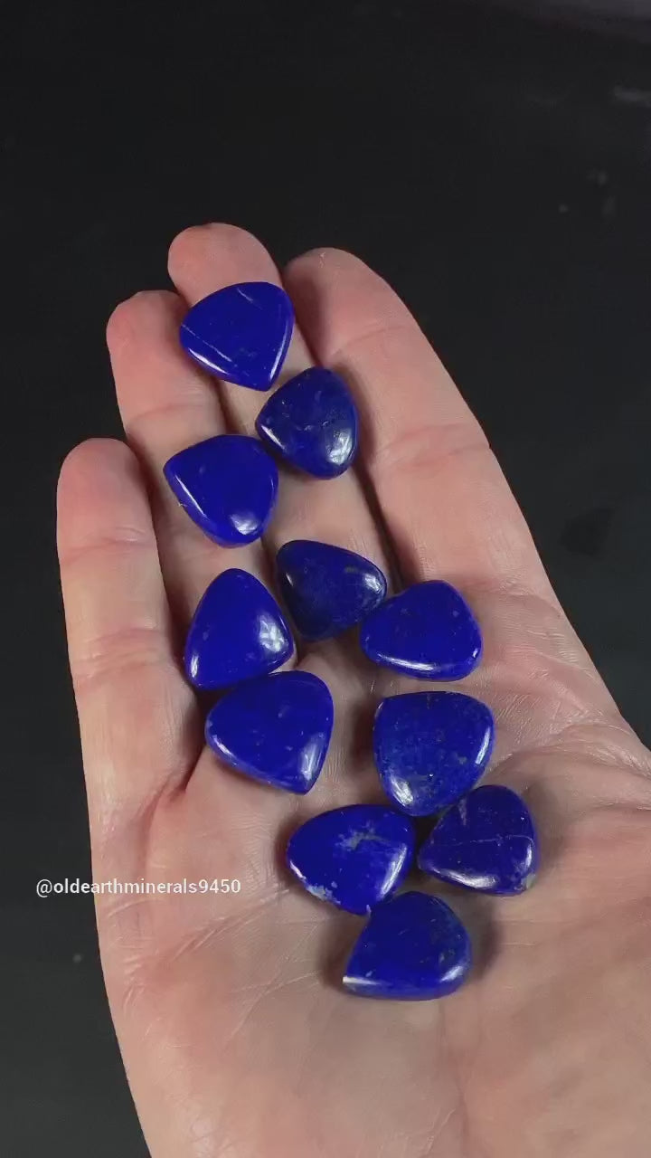 Lapis Lazuli Cabochons with Pyrite